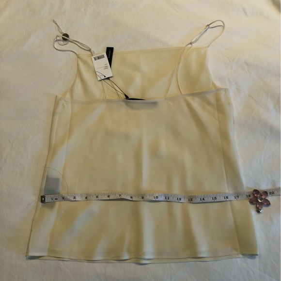 J Brand Finley Spaghetti Strap Cream color Silk Cami Size M - Picture 11 of 14